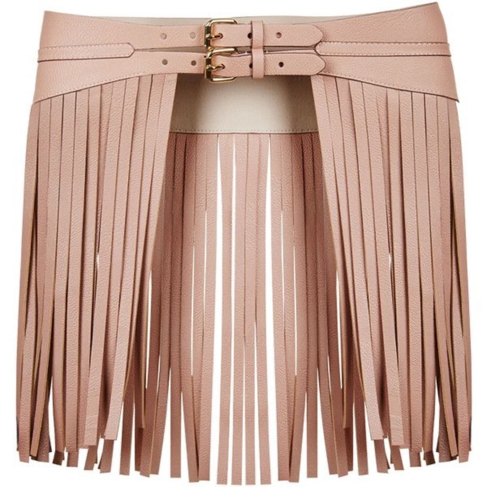 BCBG Fringe Waist Belt